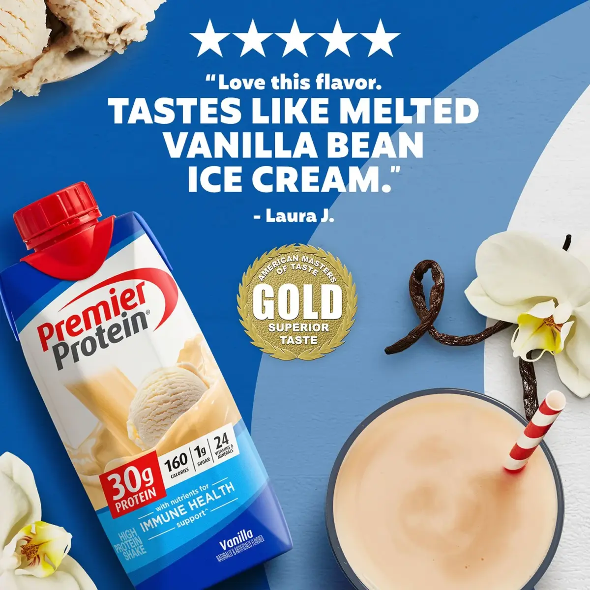 Premier Protein 30g High Protein Shake, Vanilla, 11 fl. oz., 15 pk. - Image 7