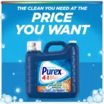Purex Liquid Laundry Detergent - Mountain Breeze + Oxi Power, 270 loads/296 oz. - Image 7