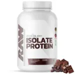 RAW 25g Grass Fed Whey Isolate Protein Powder, Dark Chocolate, 1.97 lbs.