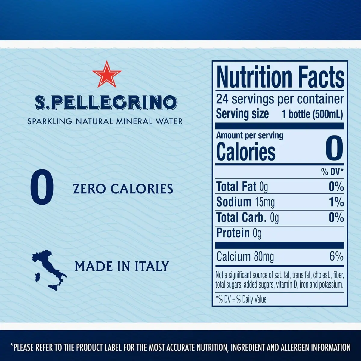 S.Pellegrino Sparkling Natural Mineral Water 16.9 fl. oz., 24 pk. - Image 3