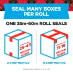 Scotch Heavy-Duty Shipping Packaging Tape, 1 8/9" x 1,573 1/5", 8 pk. - Clear - Image 5