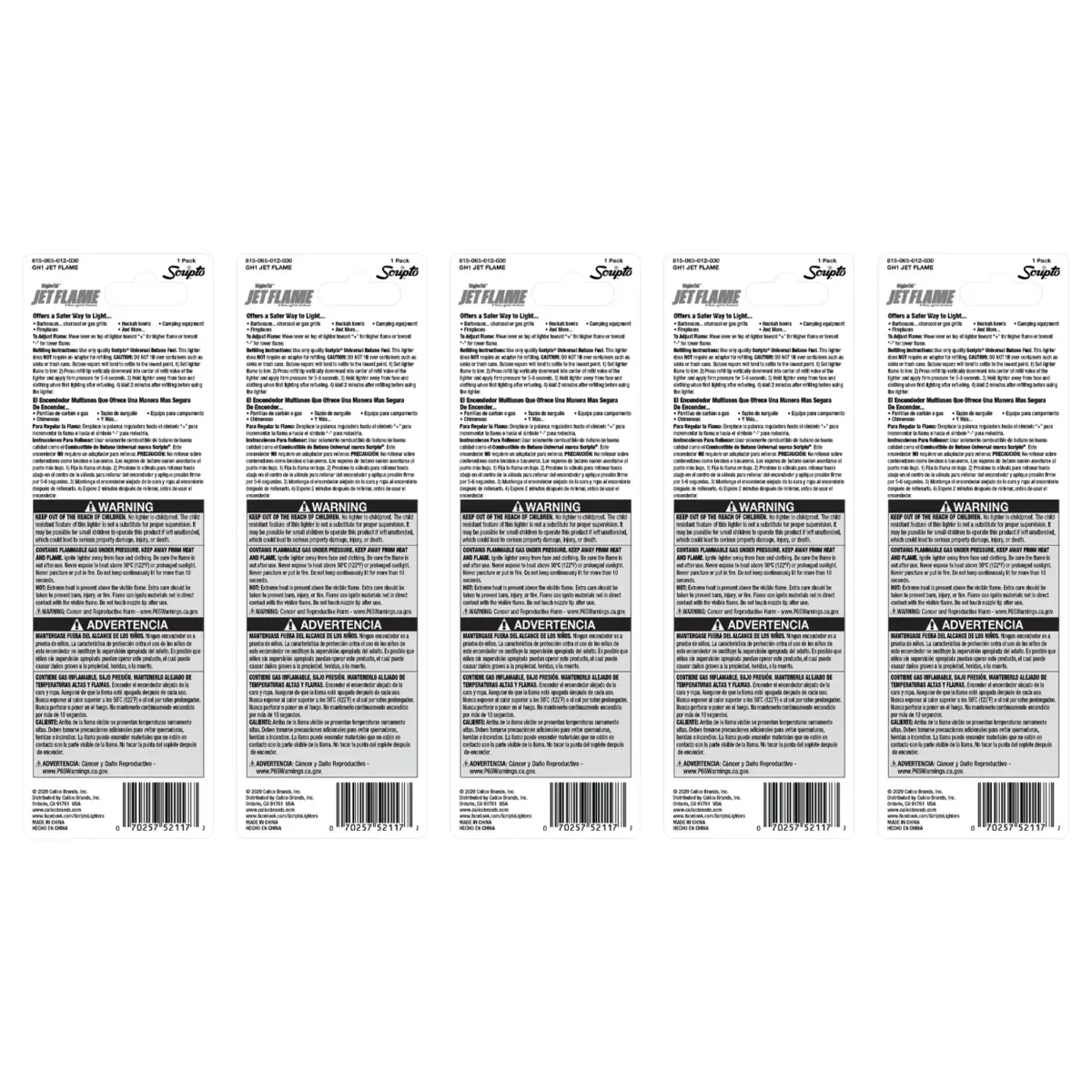 Scripto Hybrid Jet Flame Refillable Lighter, 5 pk. - Image 2