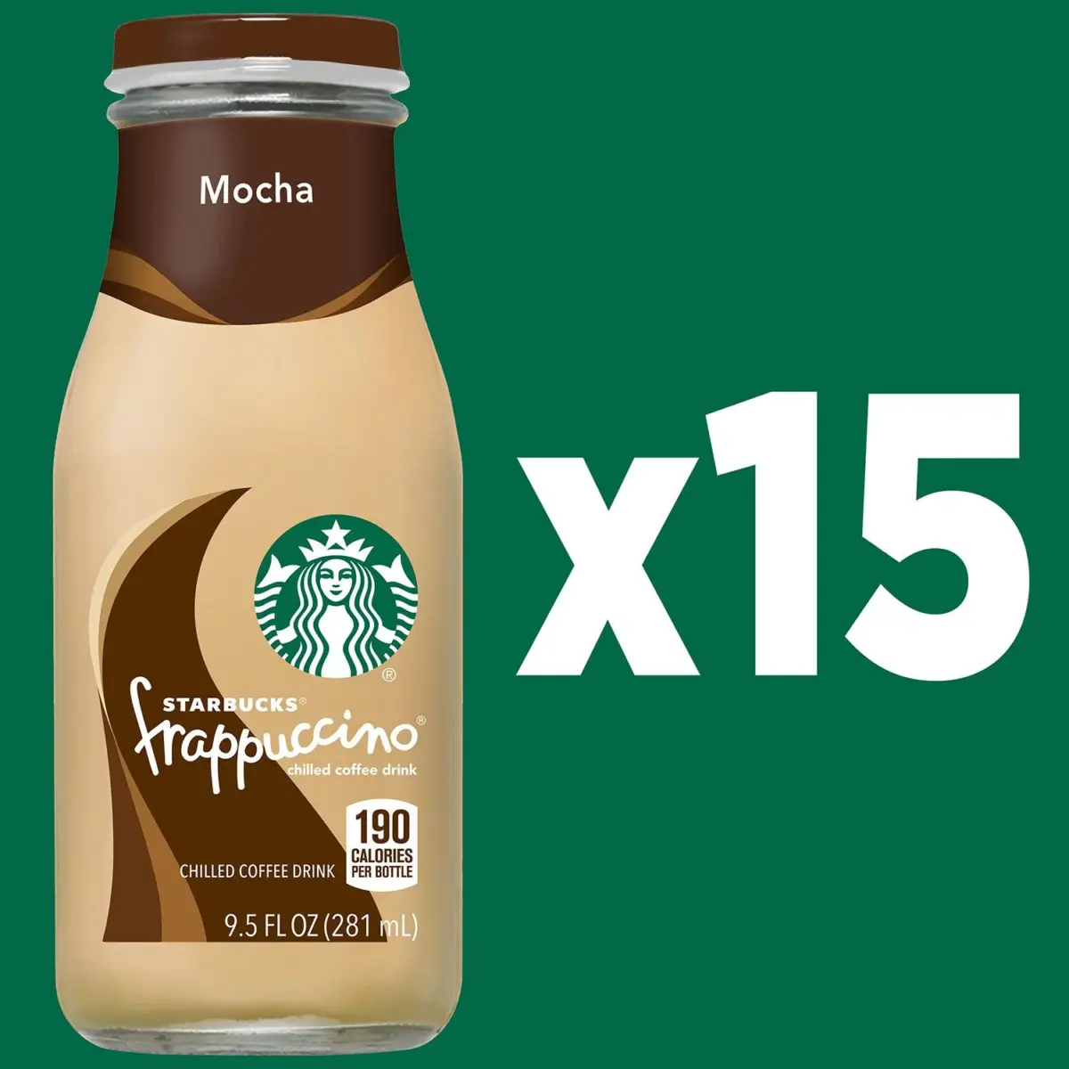 Starbucks Frappuccino Chilled Mocha Coffee Drink, 9.5 oz., 15 pk. - Image 6