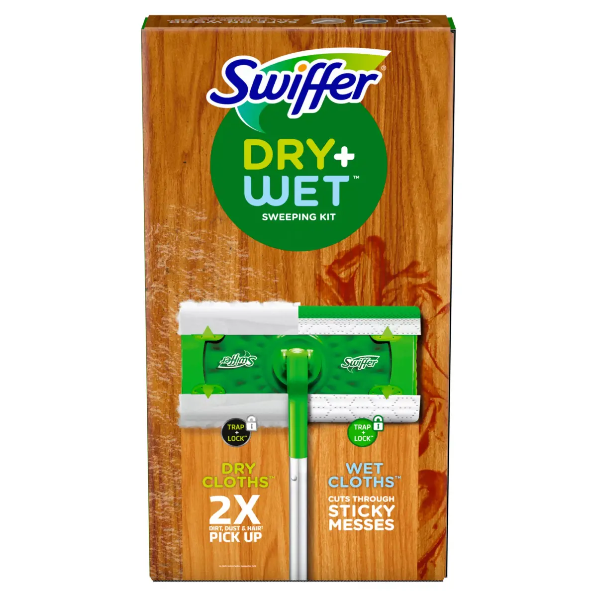 Swiffer Dry + Wet Multi Surface Sweeping Kit - Fresh Scent - Image 2