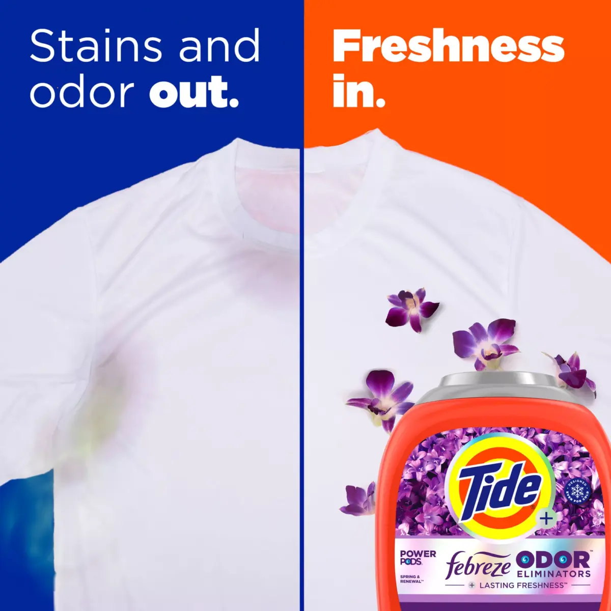 Tide Power PODS with Febreze Odor Eliminators - Spring & Renewal, 72 ct. - Image 11