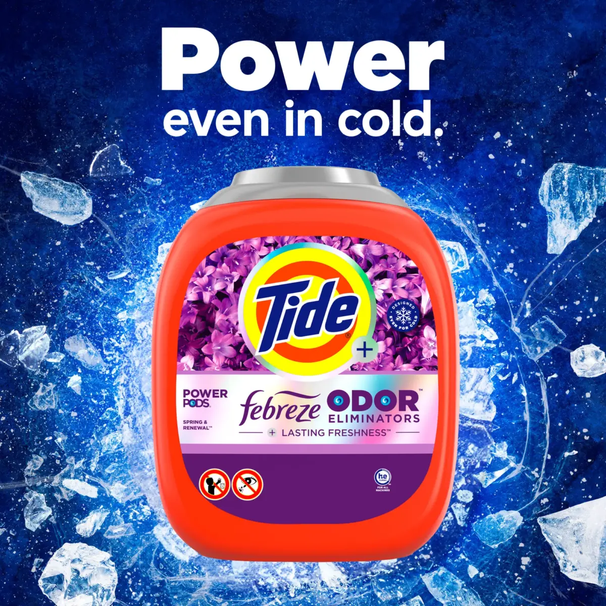 Tide Power PODS with Febreze Odor Eliminators - Spring & Renewal, 72 ct. - Image 12