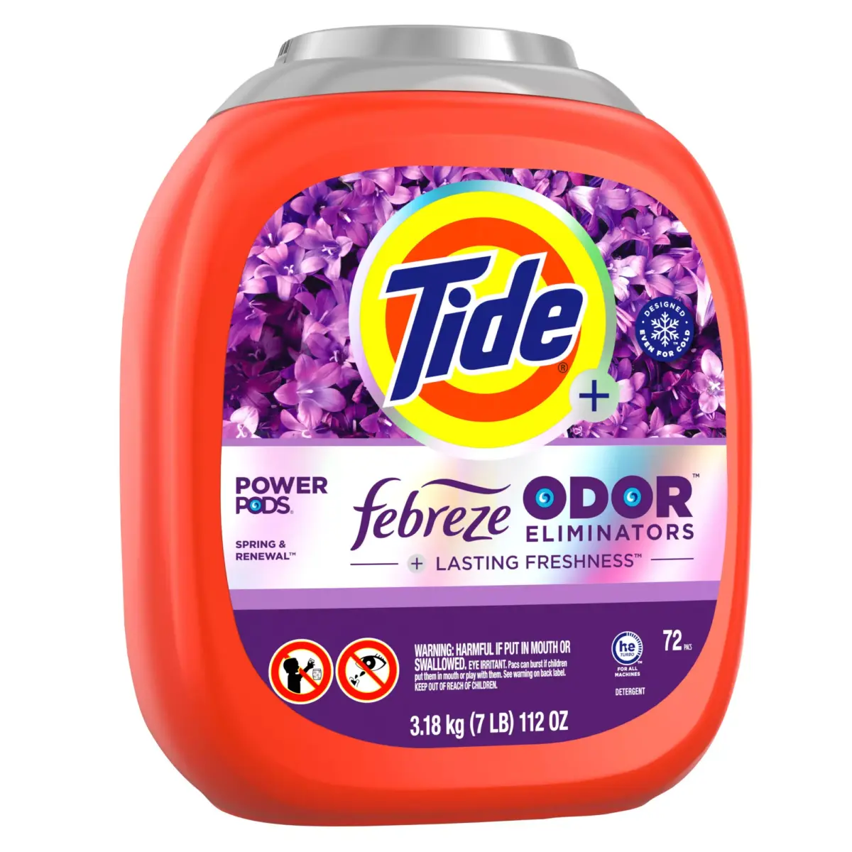 Tide Power PODS with Febreze Odor Eliminators - Spring & Renewal, 72 ct. - Image 2