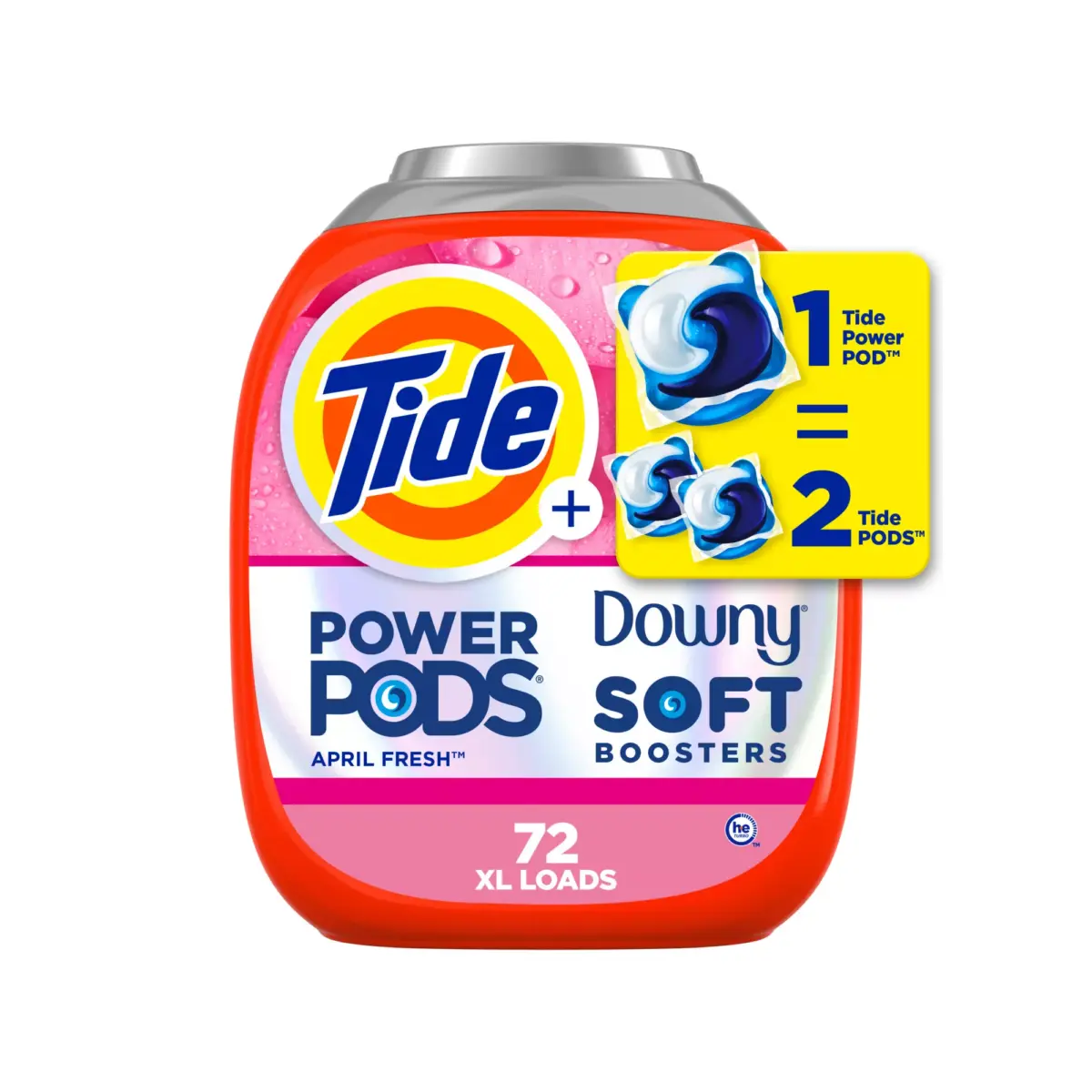 Tide Power PODs with Downy Soft Boosters - April Fresh, 72 ct. - Image 2