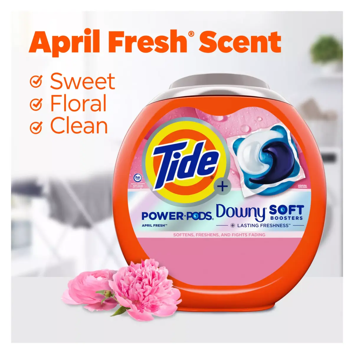 Tide Power PODs with Downy Soft Boosters - April Fresh, 72 ct. - Image 8
