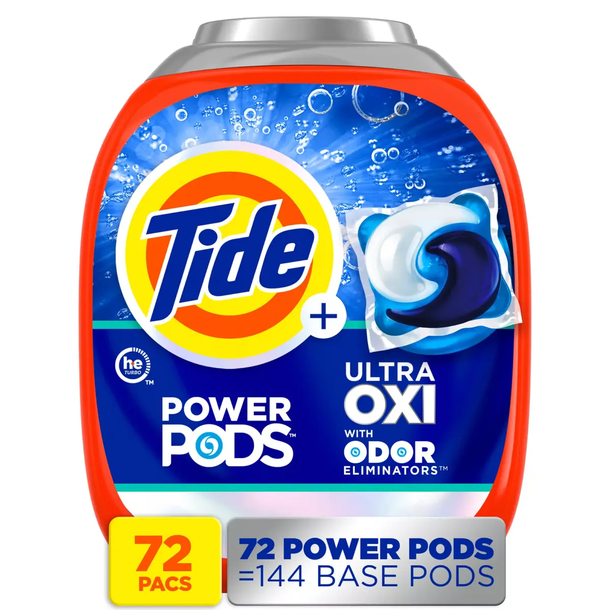 Tide Ultra OXI Power PODS with Odor Eliminators - Original Scent, 72 ct. - Image 4