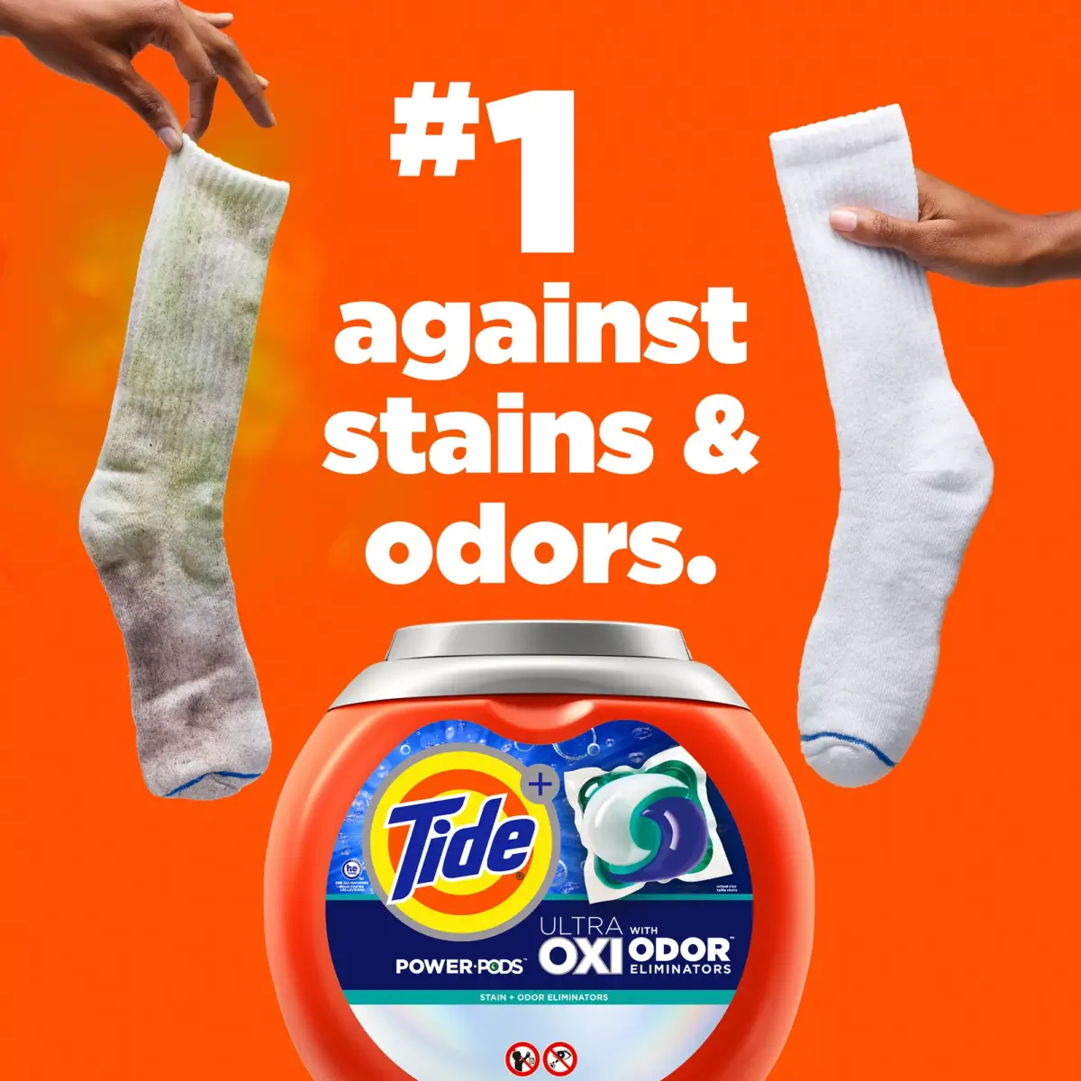 Tide Ultra OXI Power PODS with Odor Eliminators - Original Scent, 72 ct. - Image 8