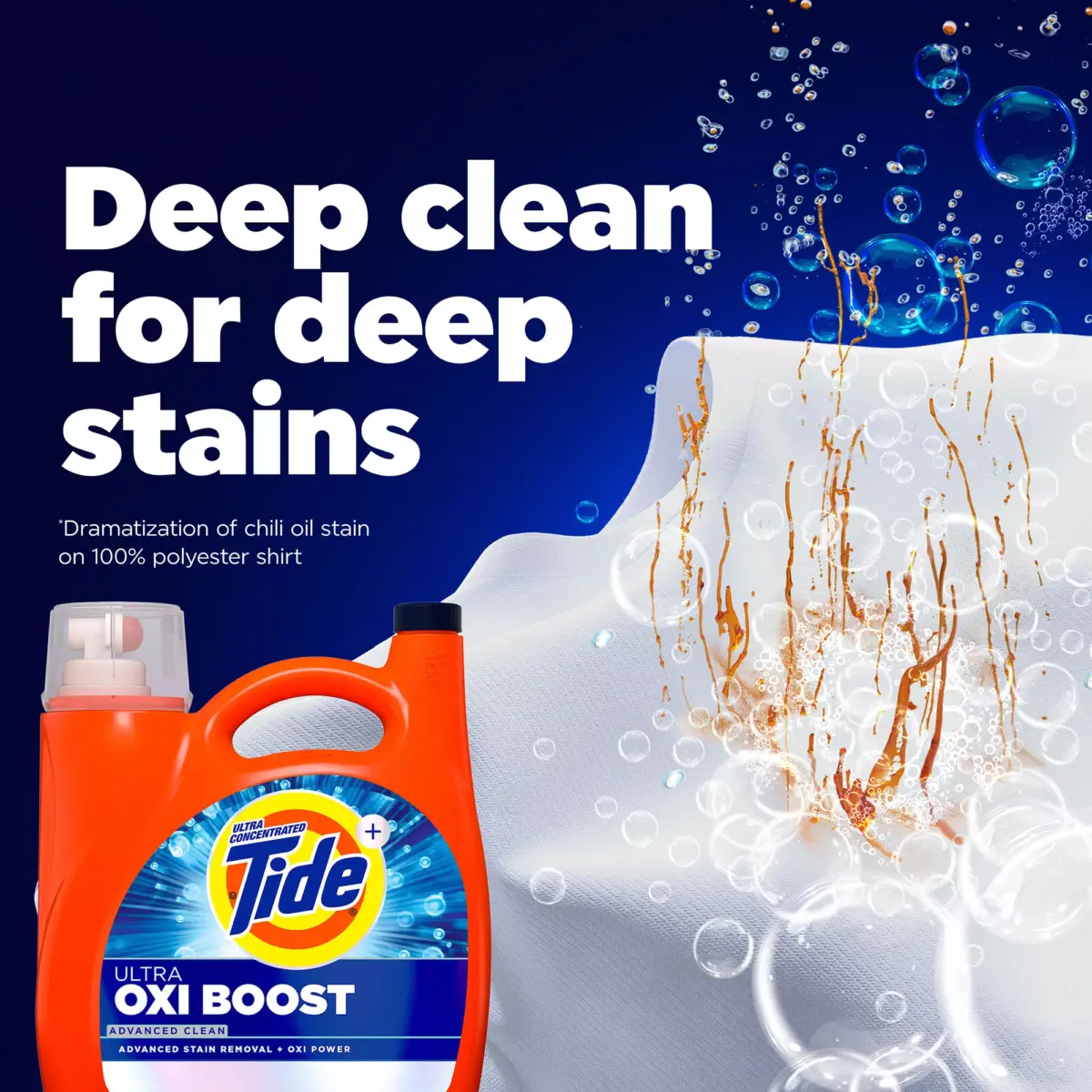 Tide Ultra Oxi Boost Liquid Laundry Detergent - Advanced Clean, 115 loads/147 oz. - Image 11