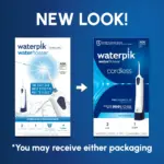 Waterpik Cordless Portable Water Flosser with 2 Tips, ADA Accepted, White and Blue - Image 7