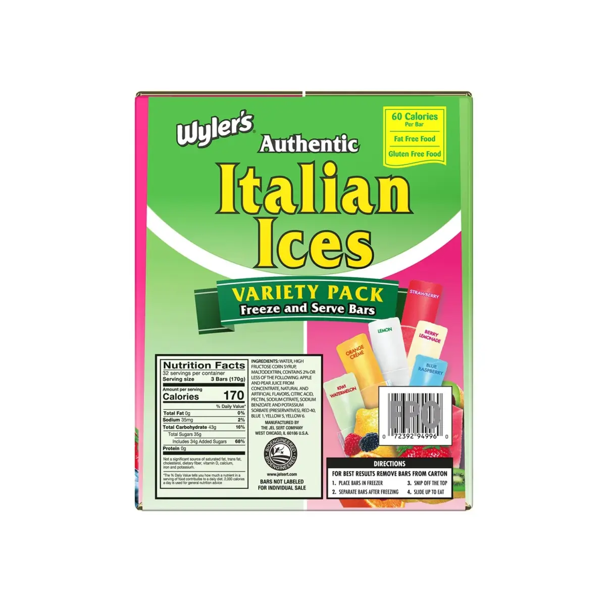 Wyler's Authentic Italian Ices, 2 oz., 96 pk. - Image 4